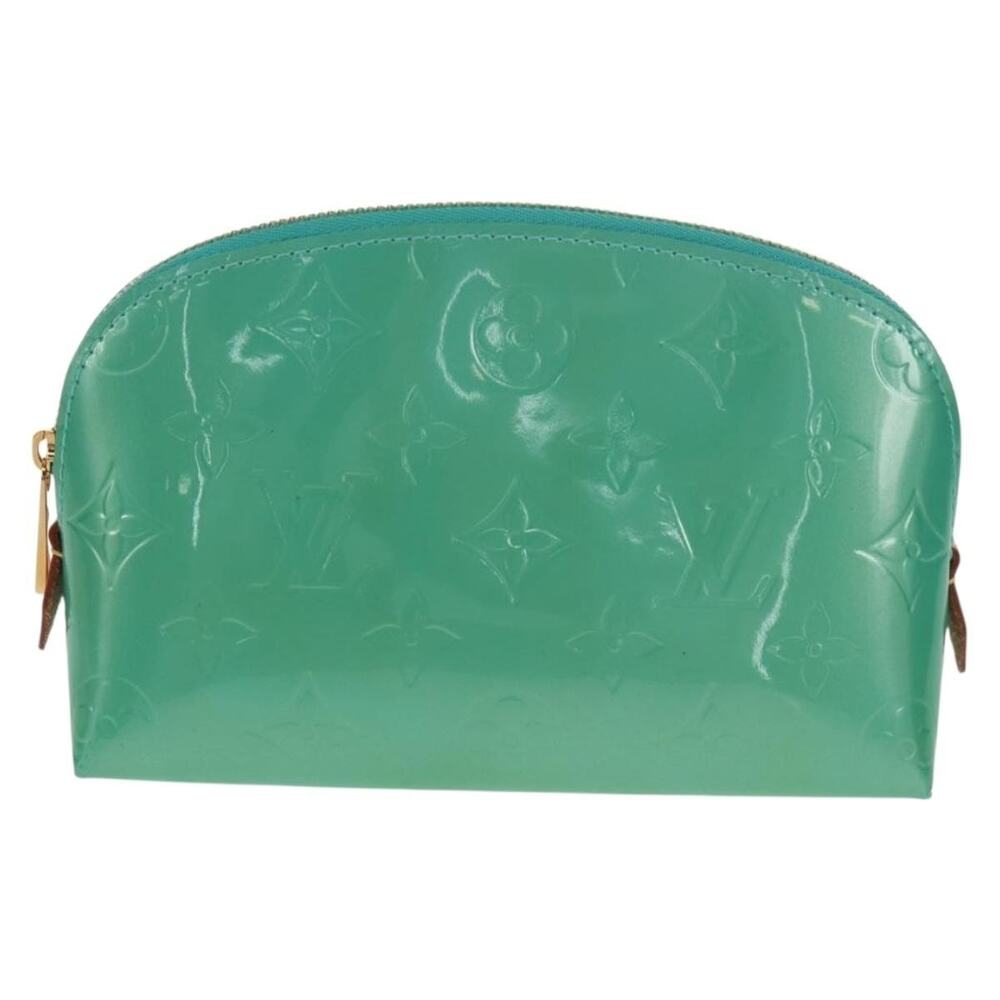Louis Vuitton Monogram Vernis Pochette Cosmetic Pouch Blue Lagon
